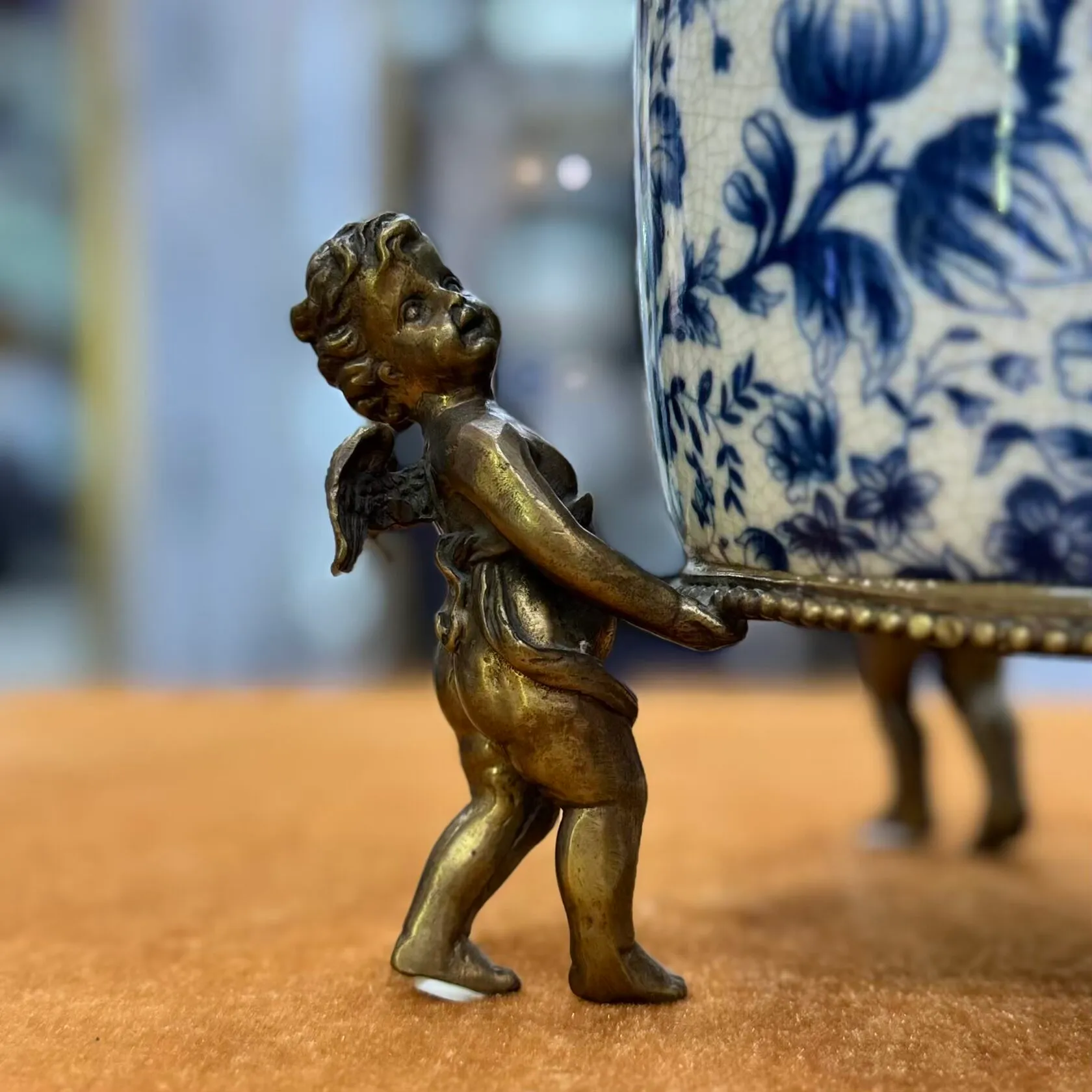 Шкатулка Ангелы «гжель»